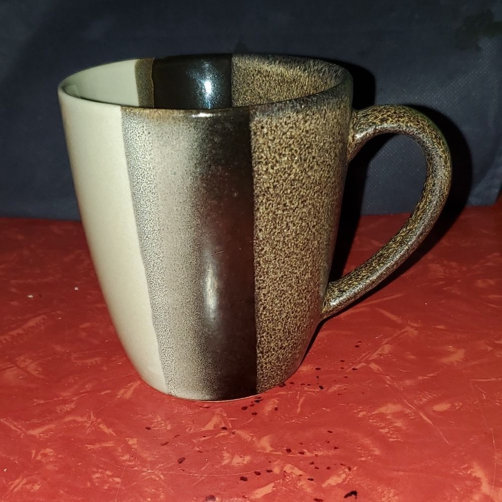 Sango 4828 Tri Black Cup Mug 12 oz